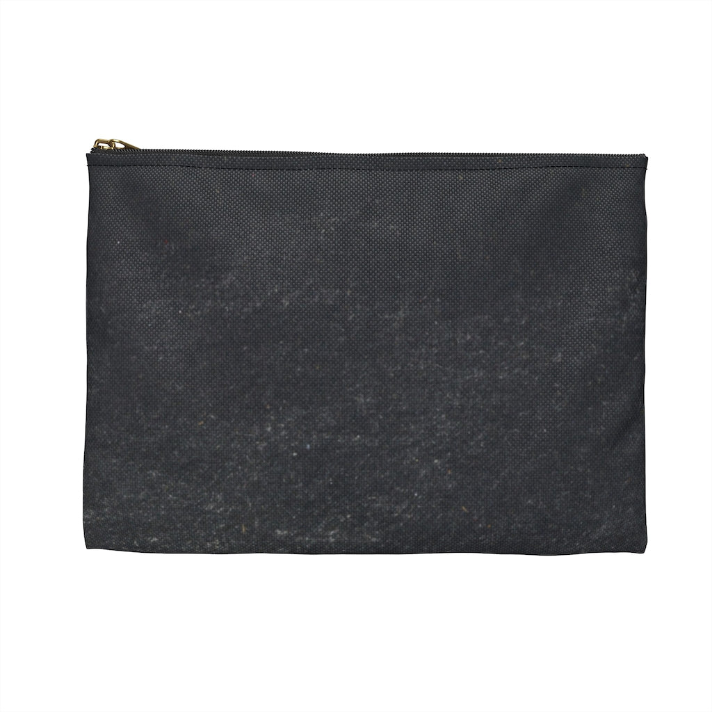 Grey Pencil Case with Chalk Letters, Vertical Print - NAMEBITZ