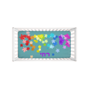 Colorful Leaves Fuzzy Crib Sheet - NAMEBITZ