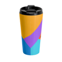 Colorful Geometric Travel Mug - NAMEBITZ