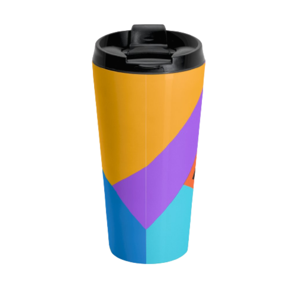 Colorful Geometric Travel Mug - NAMEBITZ