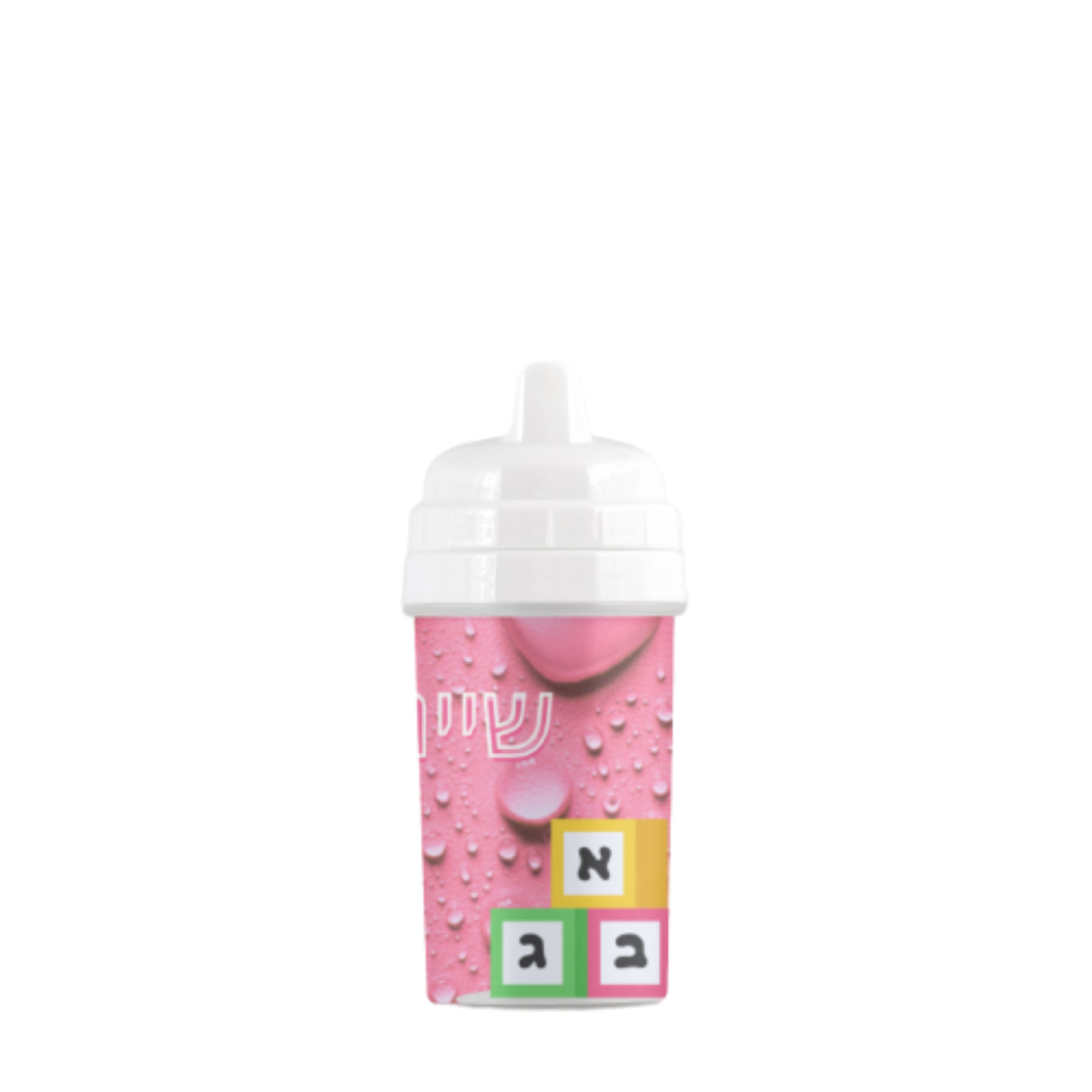 Blocks Sippy Cup in Pink - NAMEBITZ
