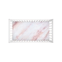 Pink and White Fuzzy Crib Sheet - NAMEBITZ