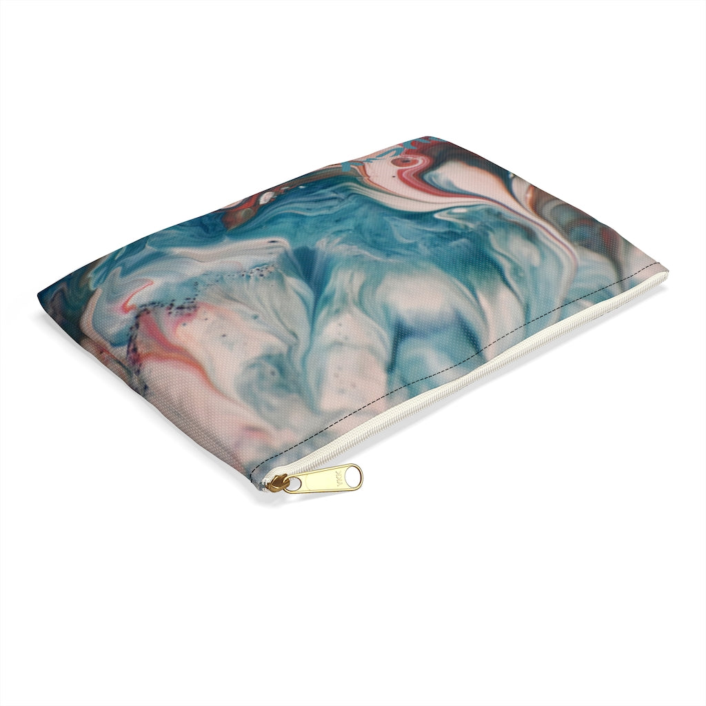 Blue and Pink Marble Pencil Case - NAMEBITZ