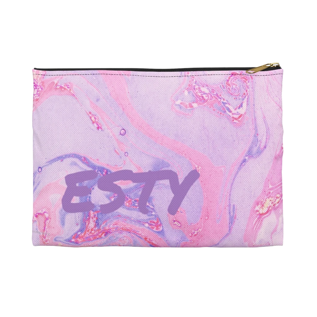 Pink Marble Pencil Case - NAMEBITZ