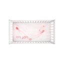 Marbleized Fuzzy Crib Sheet in Pink - NAMEBITZ