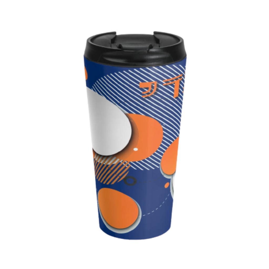 Circles Travel Mug in Blue - NAMEBITZ