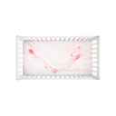 Marbleized Fuzzy Crib Sheet in Pink - NAMEBITZ