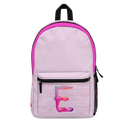 Pink Backpack with Paint Initial - NAMEBITZ