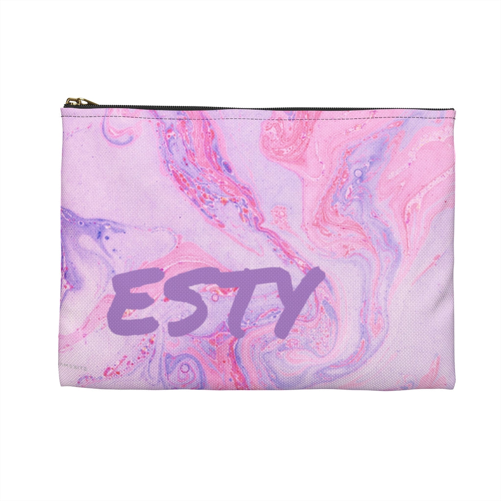 Pink Marble Pencil Case - NAMEBITZ