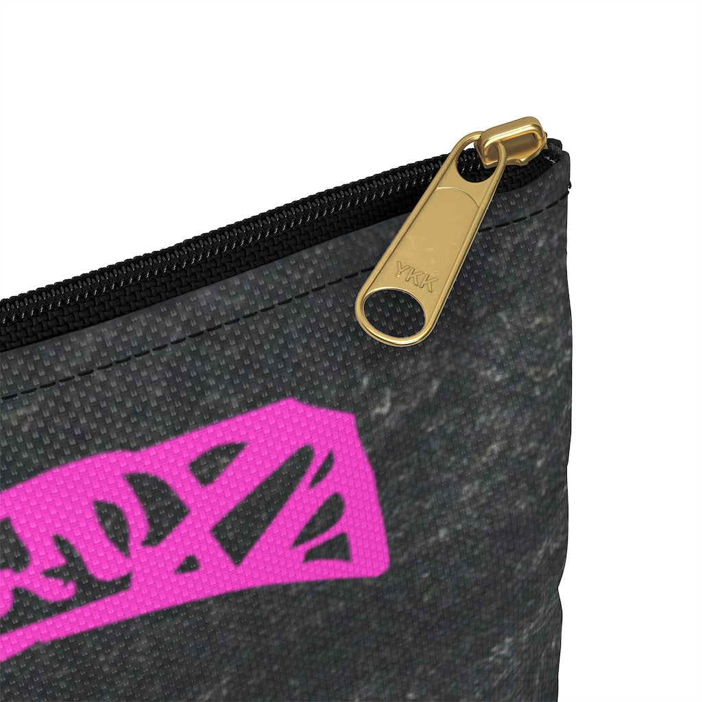 Grey Pencil Case with Pink Initial - NAMEBITZ