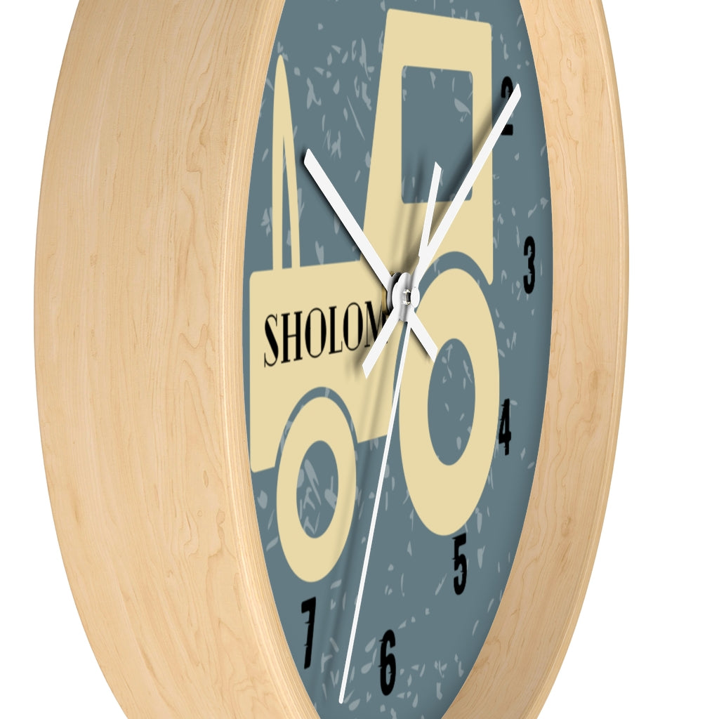 Tractor Wall Clock in Grey/Black - NAMEBITZ