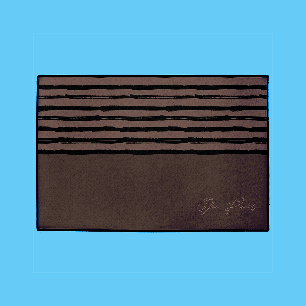 Striped Welcome Mat in Brown - NAMEBITZ
