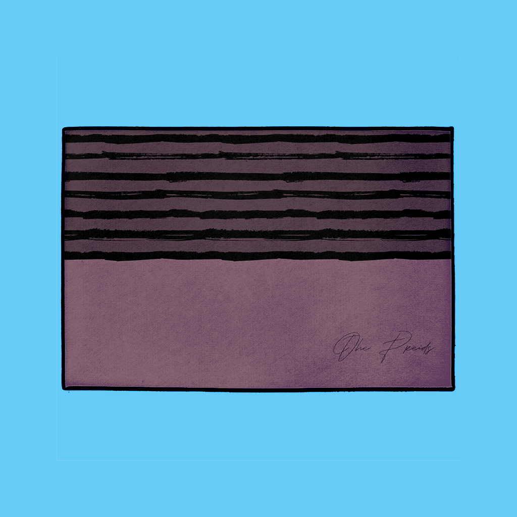 Striped Welcome Mat in pink/purple - NAMEBITZ