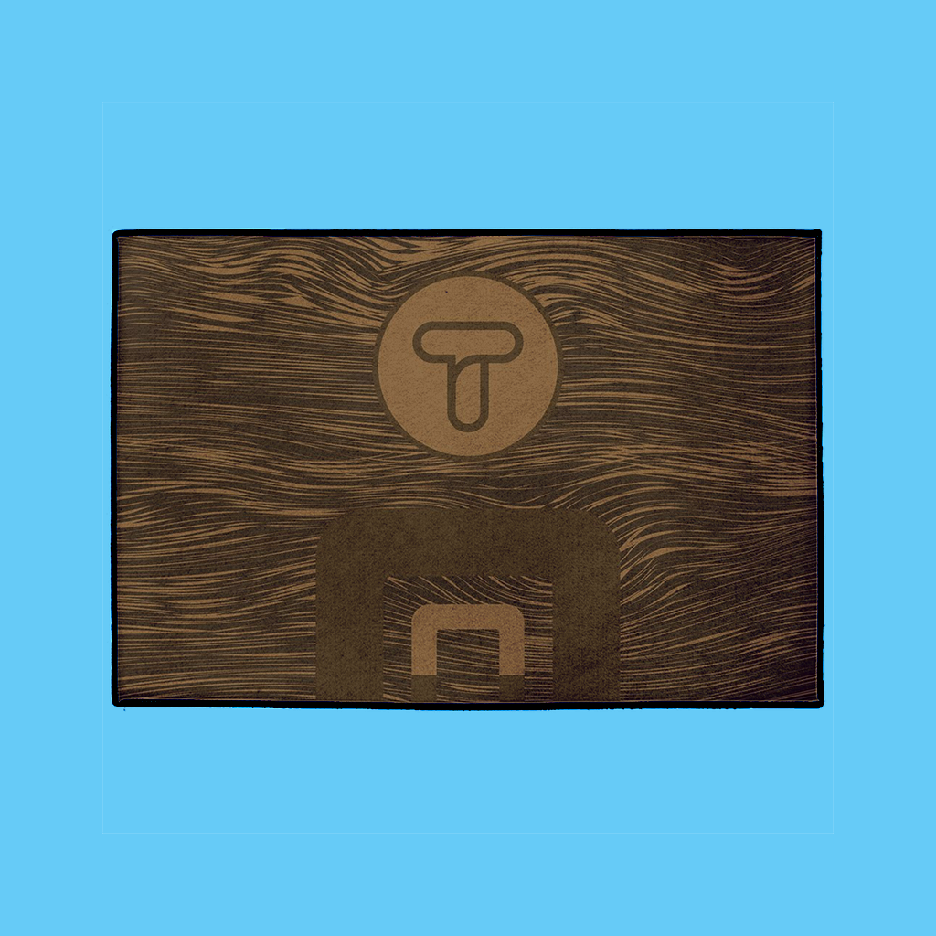 Neat Welcome Mat – English, in Brown - NAMEBITZ