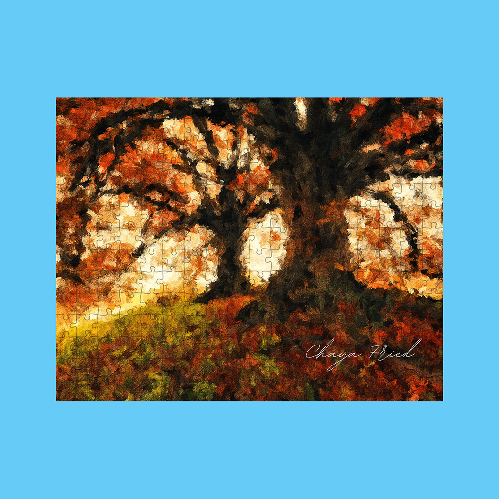 Fiery Trees Custom Signature Puzzle - NAMEBITZ