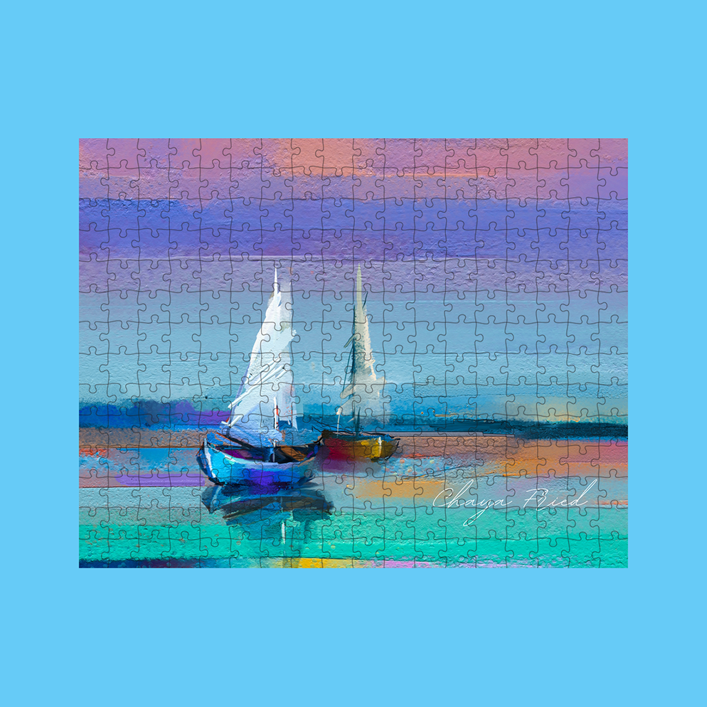 Sailboats Custom Signature Puzzle - NAMEBITZ