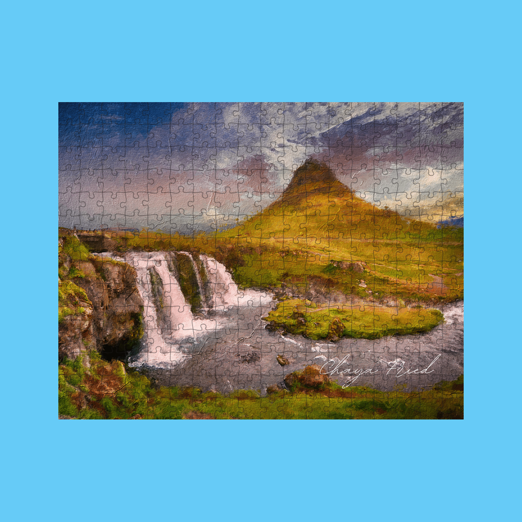 Waterfall Custom Signature Puzzle - NAMEBITZ