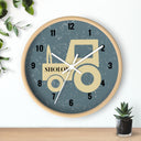 Tractor Wall Clock in Grey/Black - NAMEBITZ