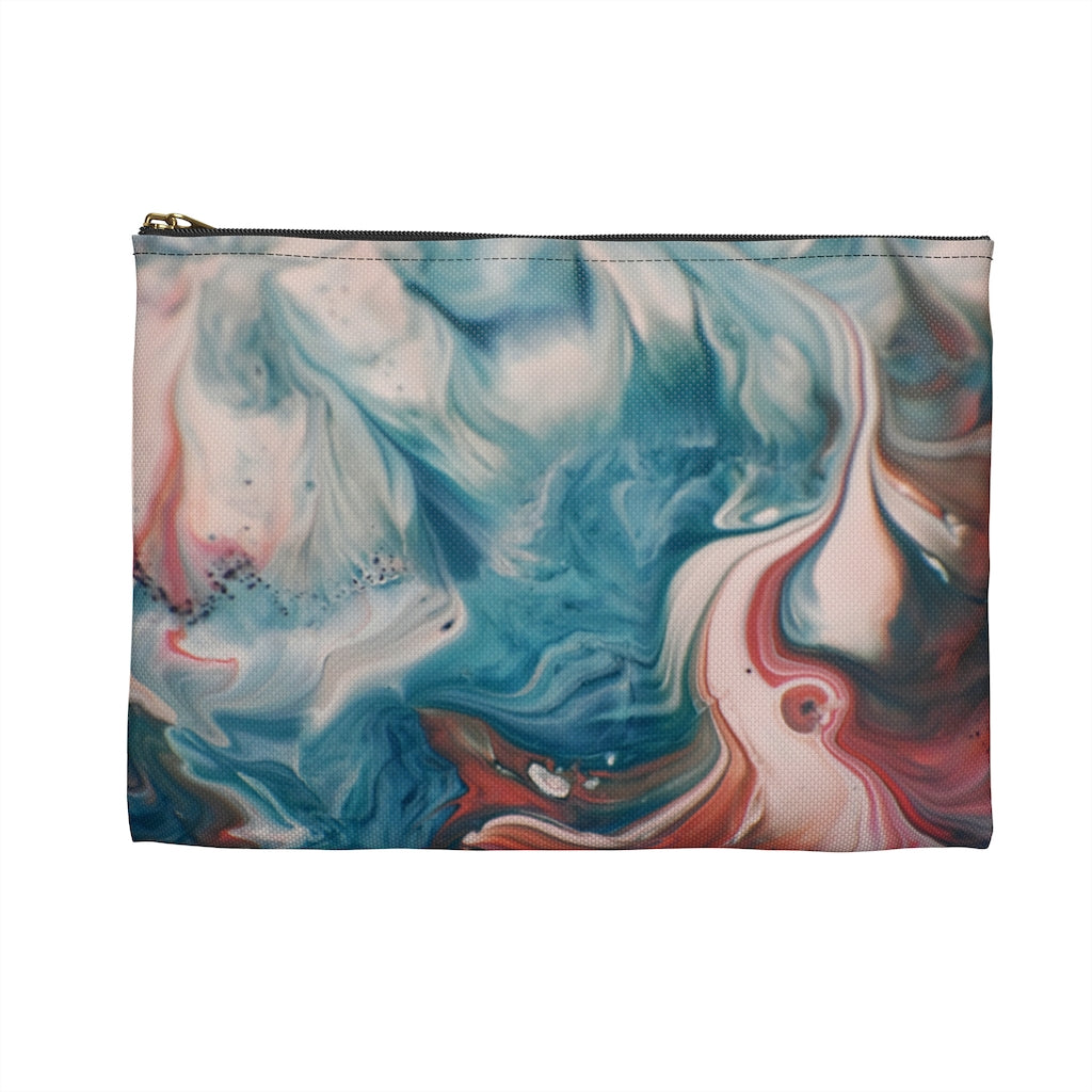Blue and Pink Marble Pencil Case - NAMEBITZ