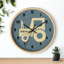Tractor Wall Clock in Grey/Black - NAMEBITZ