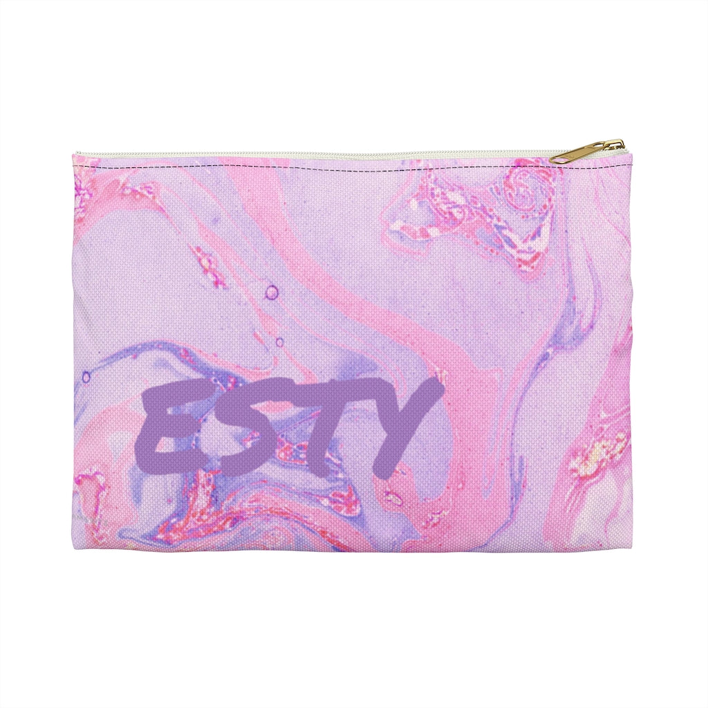 Pink Marble Pencil Case - NAMEBITZ