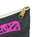 Grey Pencil Case with Pink Initial - NAMEBITZ