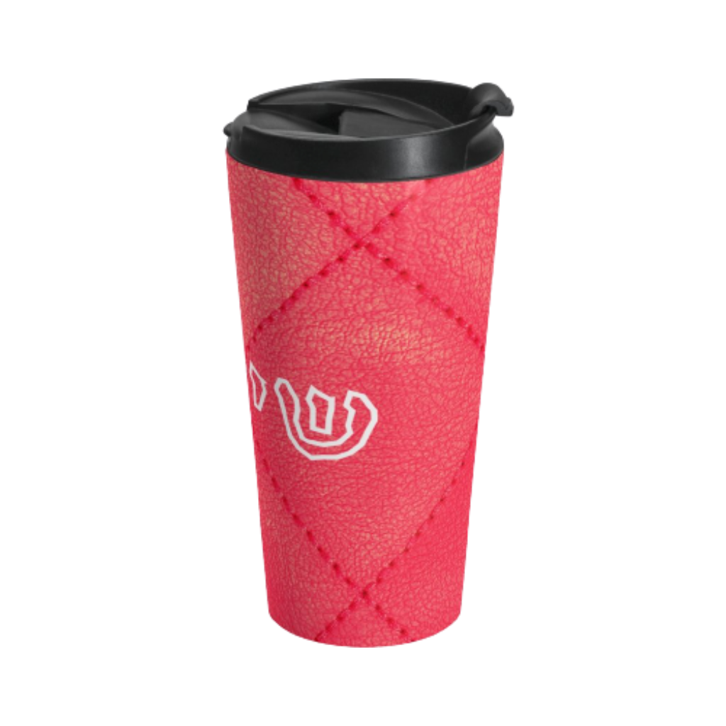 Leather Look Travel Mug (All Stainless Steel) - NAMEBITZ