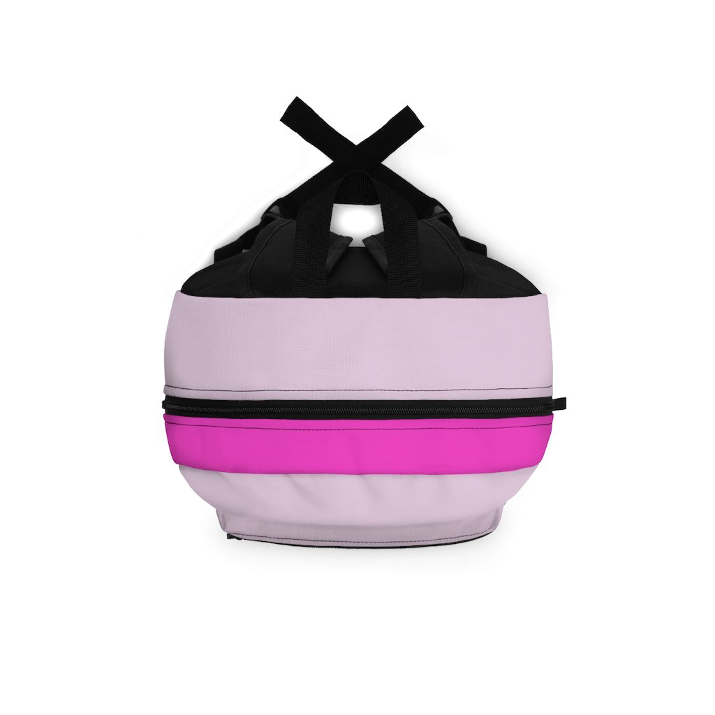 Pink Backpack with Paint Initial - NAMEBITZ