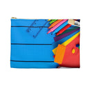 Blue Pencil Case with Pink Initial (See Coordinating Backpack) - NAMEBITZ