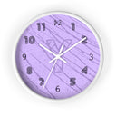 Initial Wall Clock in Purple - NAMEBITZ