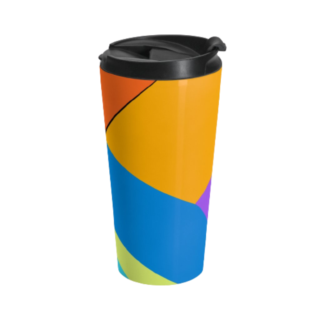 Colorful Geometric Travel Mug - NAMEBITZ