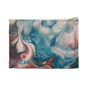 Blue and Pink Marble Pencil Case - NAMEBITZ