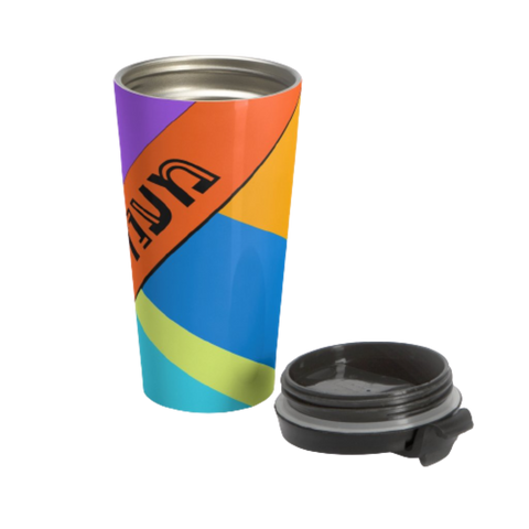 Colorful Geometric Travel Mug