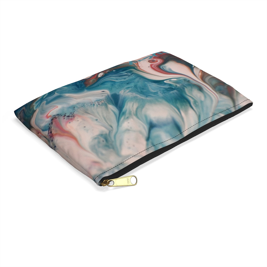 Blue and Pink Marble Pencil Case - NAMEBITZ