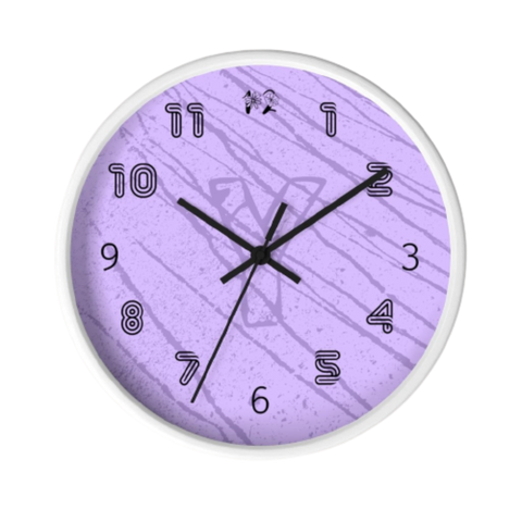 Initial Wall Clock in Purple