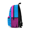 Blue Backpack with Pink Initial - NAMEBITZ