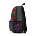 Grey Backpack with Pink Initial - NAMEBITZ