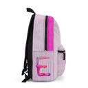 Pink Backpack with Paint Initial - NAMEBITZ